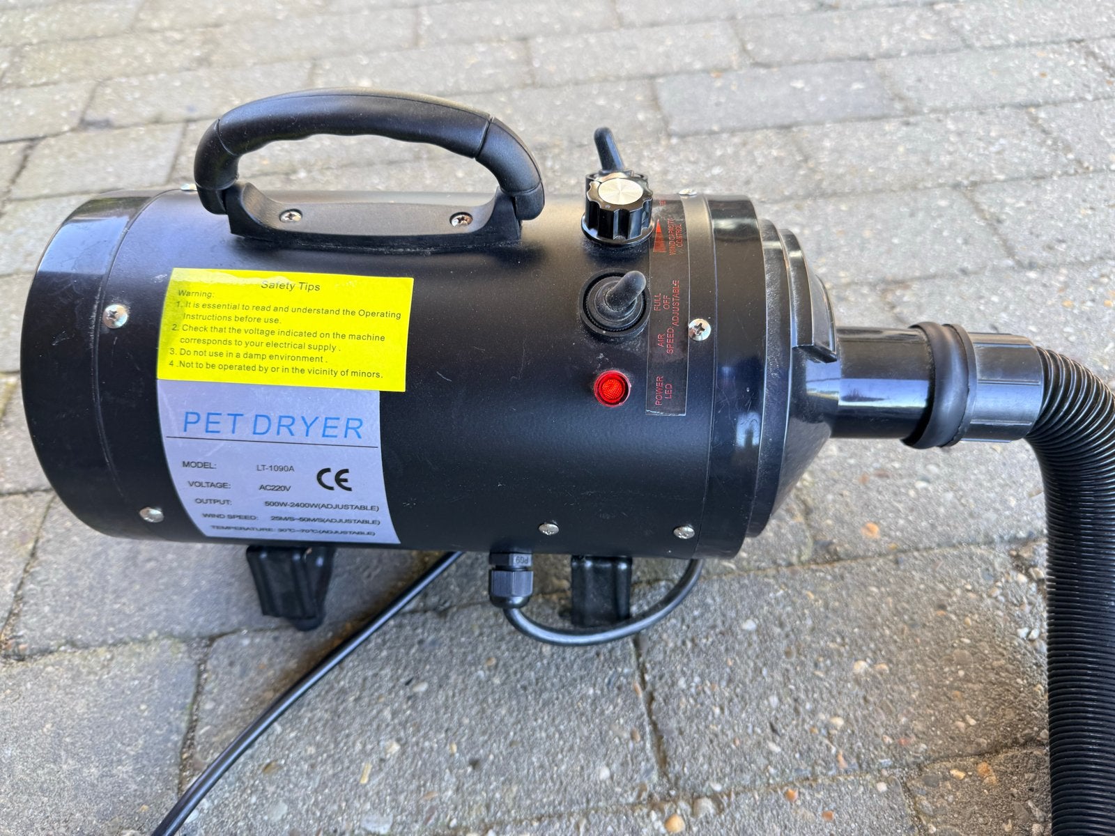 Honden fohn - pet dryer - hondenföhn - waterblazer, Dieren en Toebehoren, Ophalen of Verzenden, Zo goed als nieuw