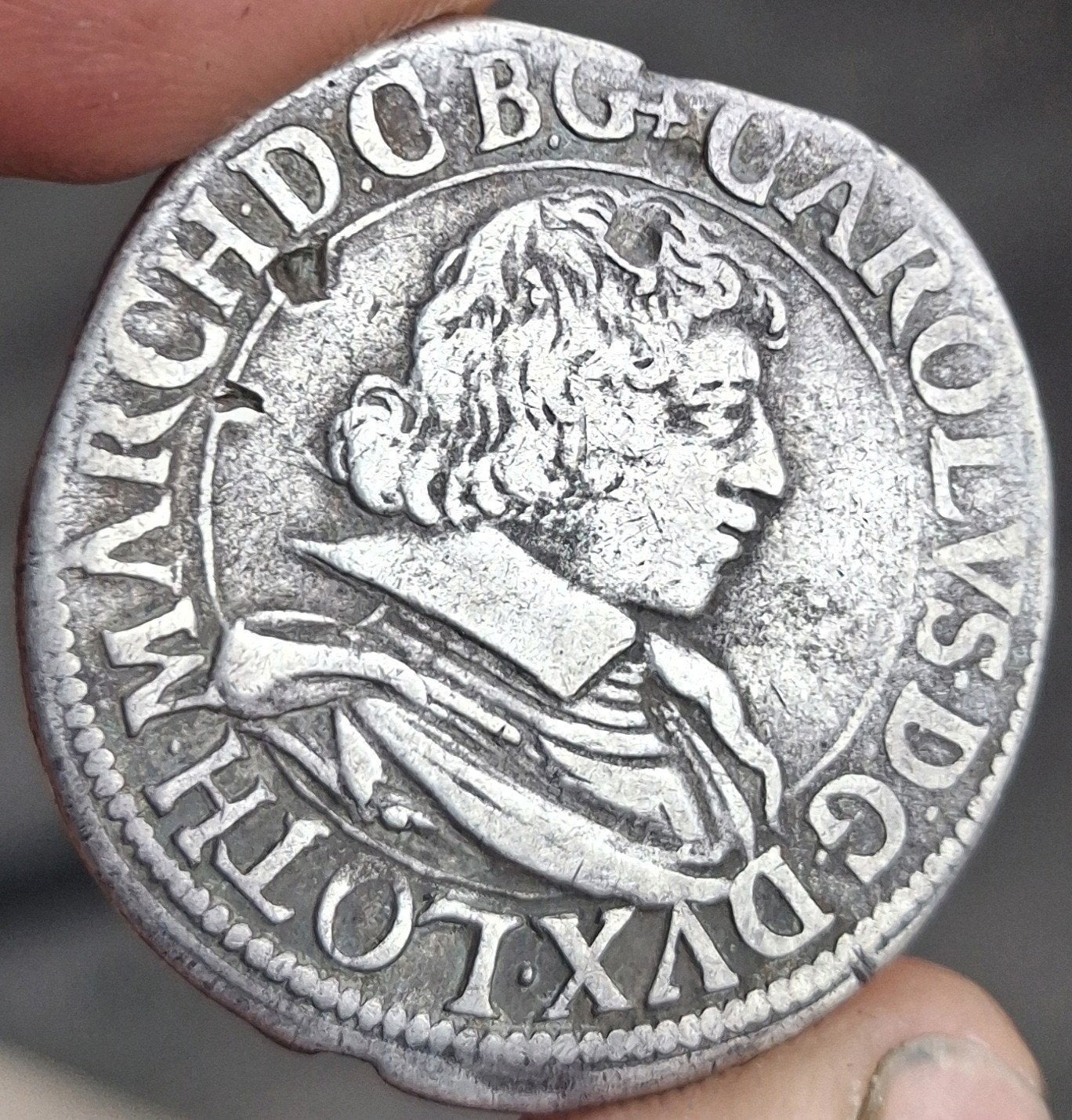 bodemvondst - teston - 1629 - grote zilveren munt - RRR !, Vóór koninkrijk, Zilver, Losse munt, Overige waardes