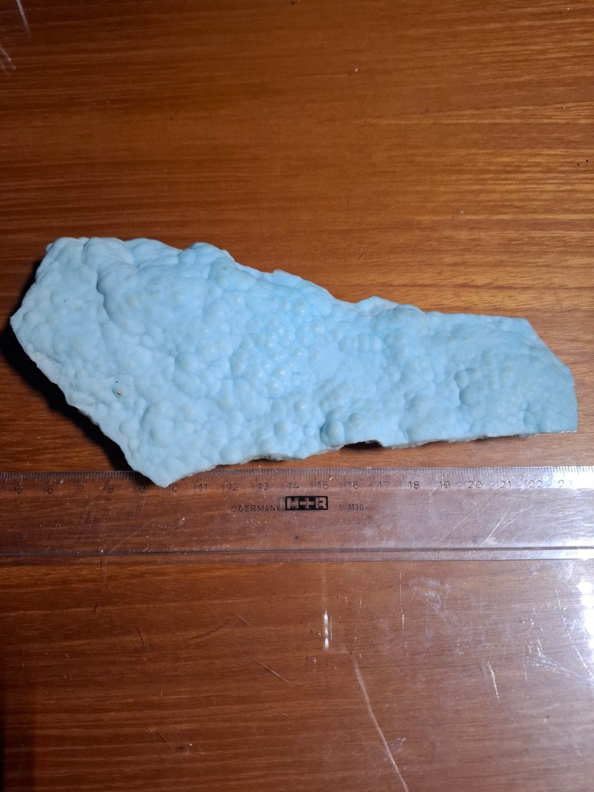 Blauwe Aragoniet – Cévennes Frankrijk – 18 cm – Mineraal, Ophalen of Verzenden, Mineraal