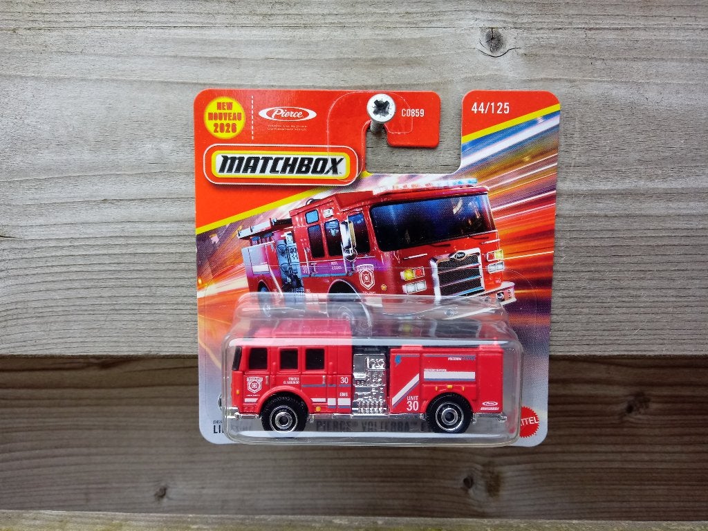 Pierce Volterra EV brandweer Matchbox, Ophalen, Nieuw, Bus of Vrachtwagen