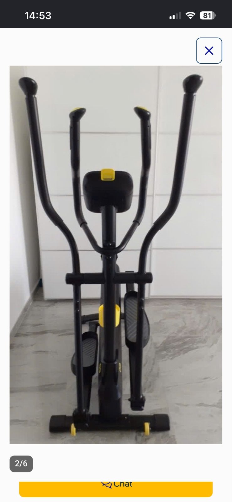 Domyos FEL520 Crosstrainer - Zo goed als nieuw, Ophalen, Armen, Zo goed als nieuw, Crosstrainer