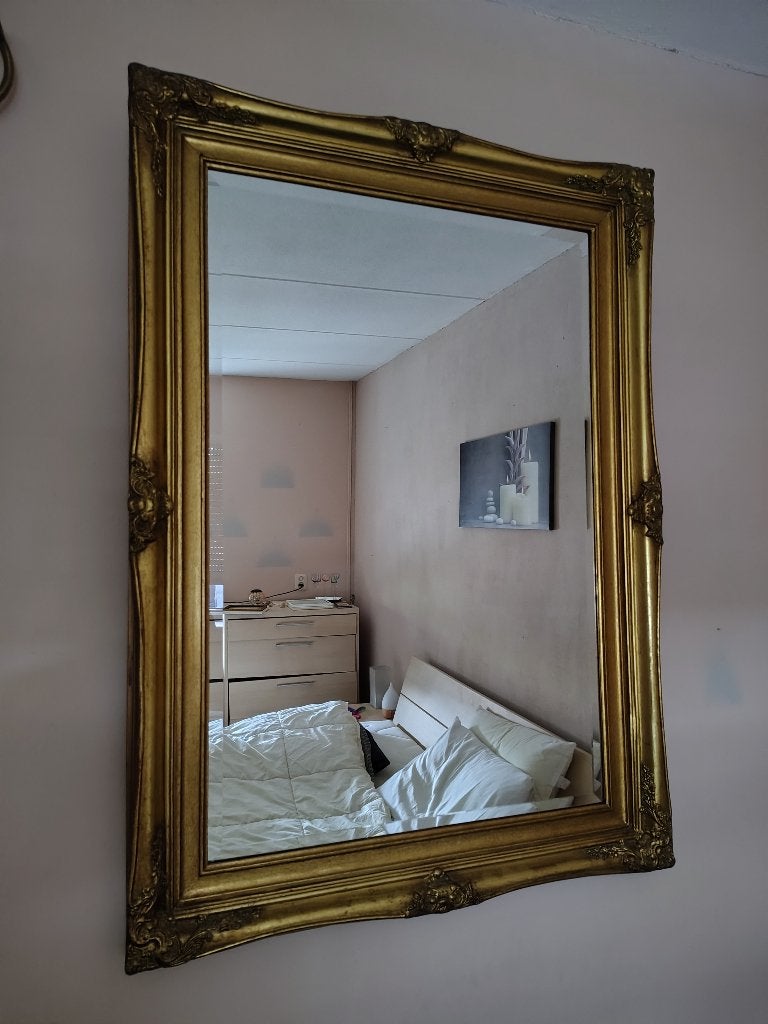 spiegel     110 x 80 cm, Huis en Inrichting, Ophalen, Gebruikt, 100 tot 150 cm, 75 tot 100 cm