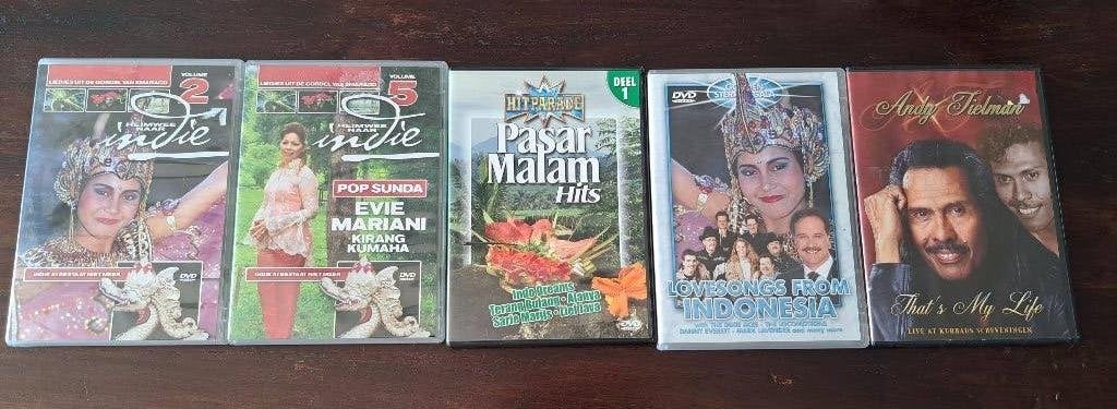 Indo muziek dvd's, Cd's en Dvd's, Alle leeftijden, Ophalen, Zo goed als nieuw, Muziekvideo's