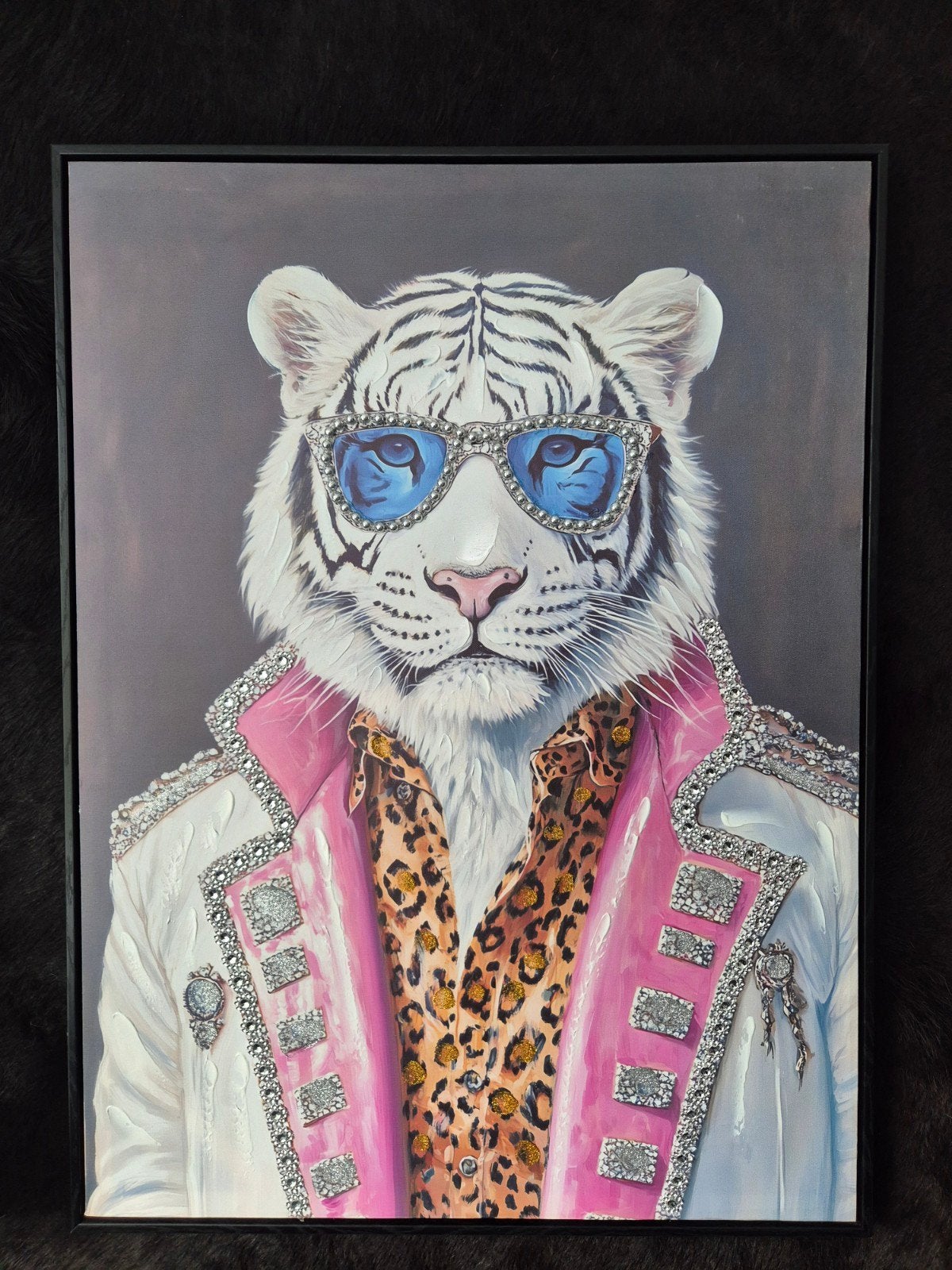 Tof schilderij met kitch van DKW wonen, Antiek en Kunst, Ophalen