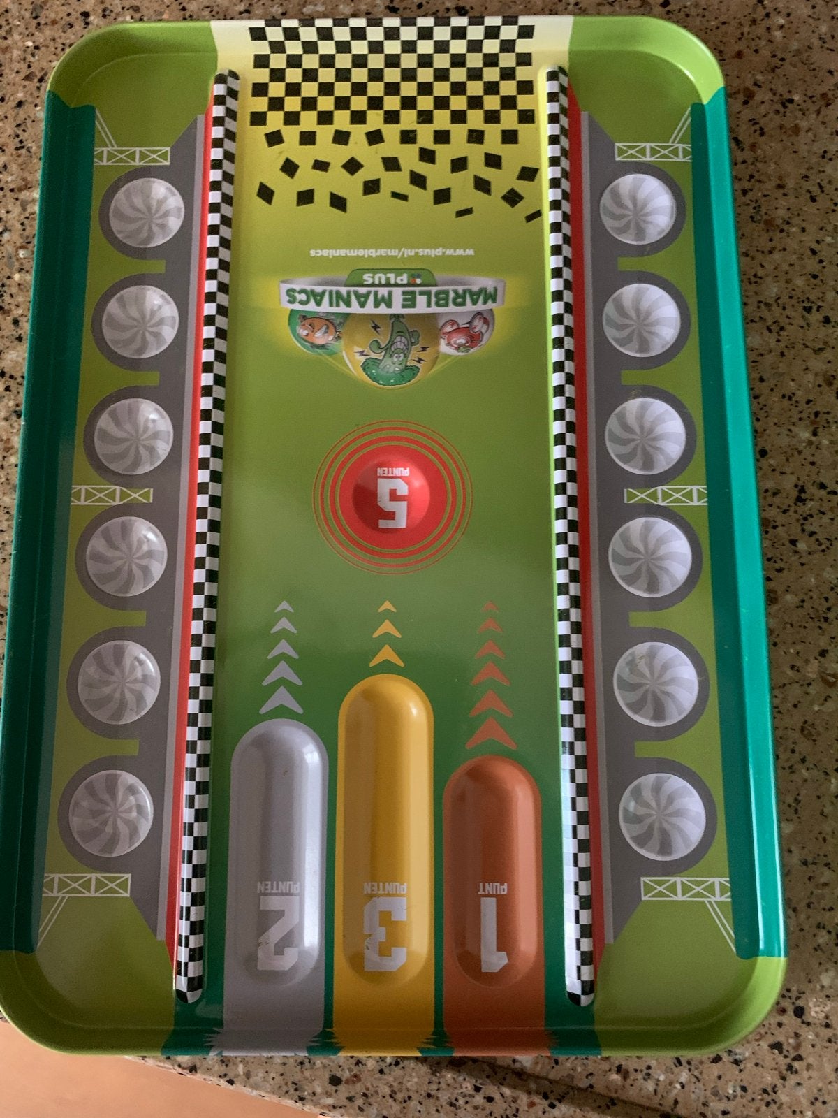 Marble Mania blik met knikkers - Plus verzamelset, Ophalen, Gebruikt, Jongen of Meisje