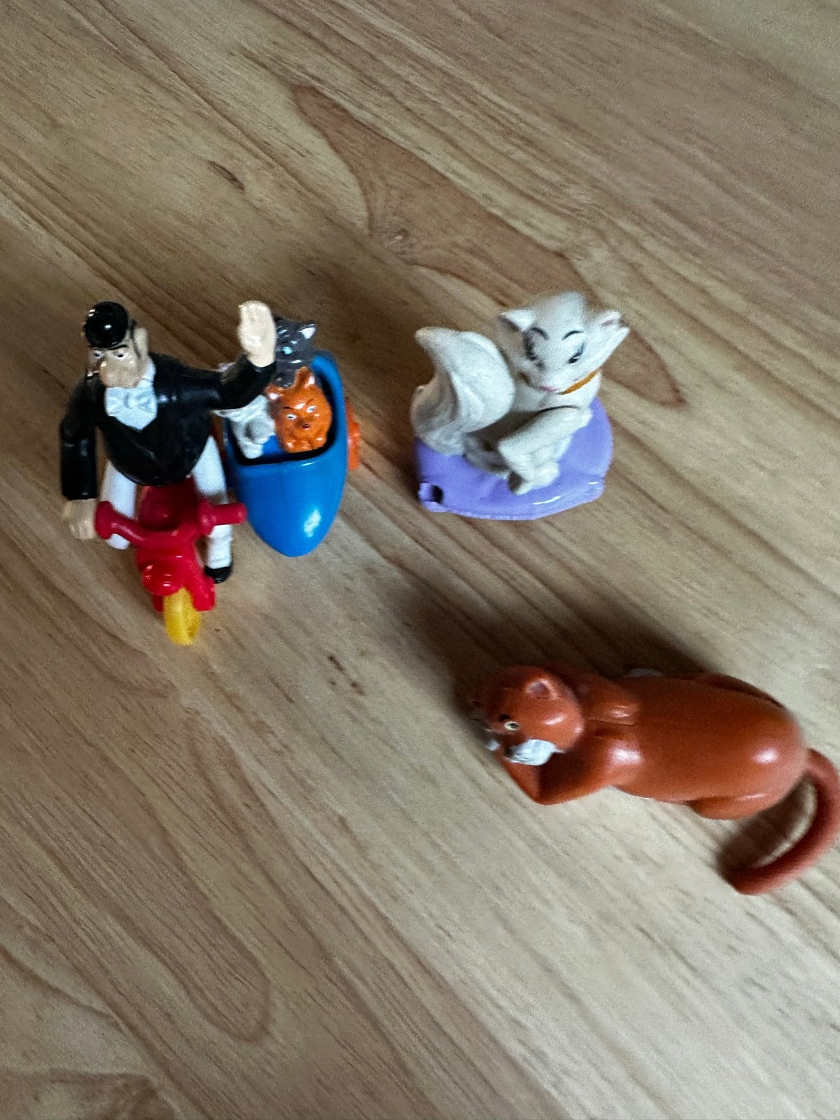 3 Disney Aristocats Speeltjes - Vintage McDonald's Happy Mea, Ophalen of Verzenden, Gebruikt, Jongen of Meisje
