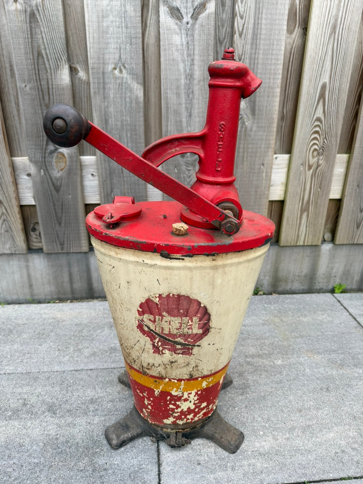 Vintage Shell Oliepomp, Verzamelen, Ophalen, Gebruikt, I, I
