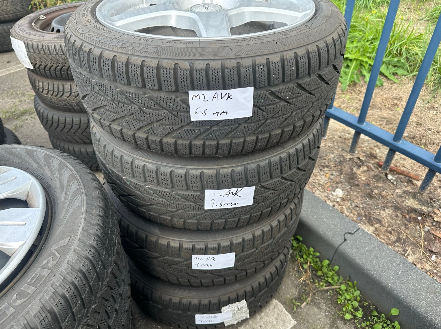 Mazda 2 imitatie Winterwielen 195/45R16, Auto-onderdelen, Ophalen, Gebruikt, 16 inch, Banden en Velgen