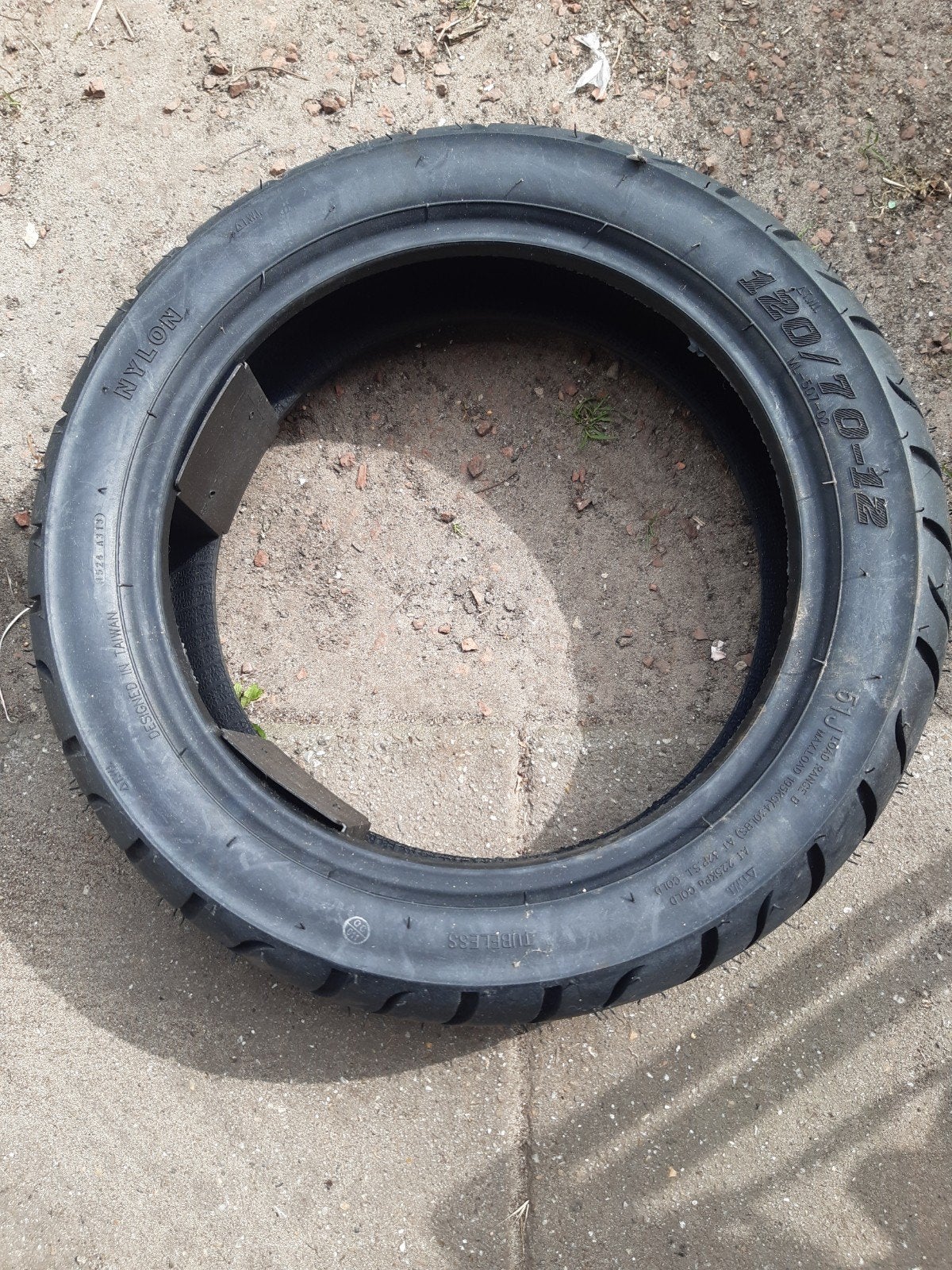 Nieuwe Scooterband 120/70-12 Tubeless, Ophalen of Verzenden, Nieuw, Overige typen, Overige merken