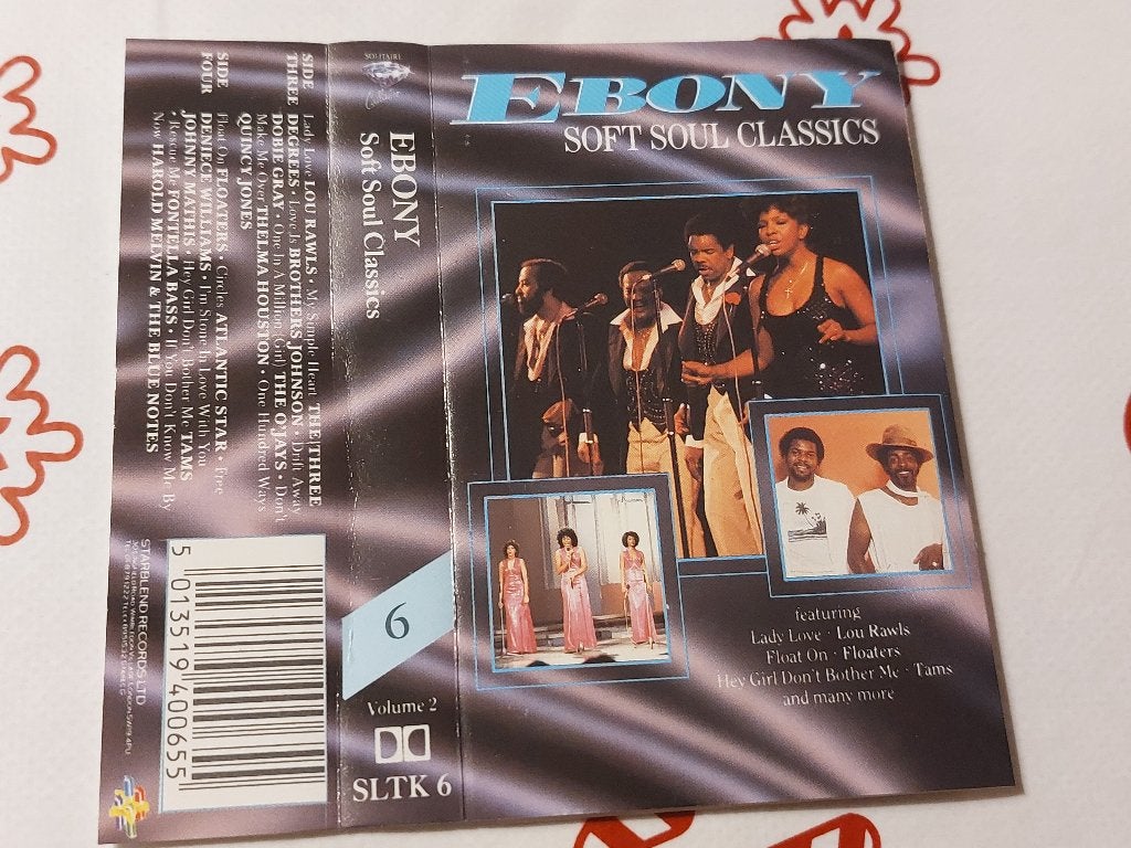 EBONY - SOFT SOUL CLASSICS VOLUME 1 (MC), Cd's en Dvd's, Cassettebandjes, Zo goed als nieuw, Origineel, Verzamelalbums, 1 bandje