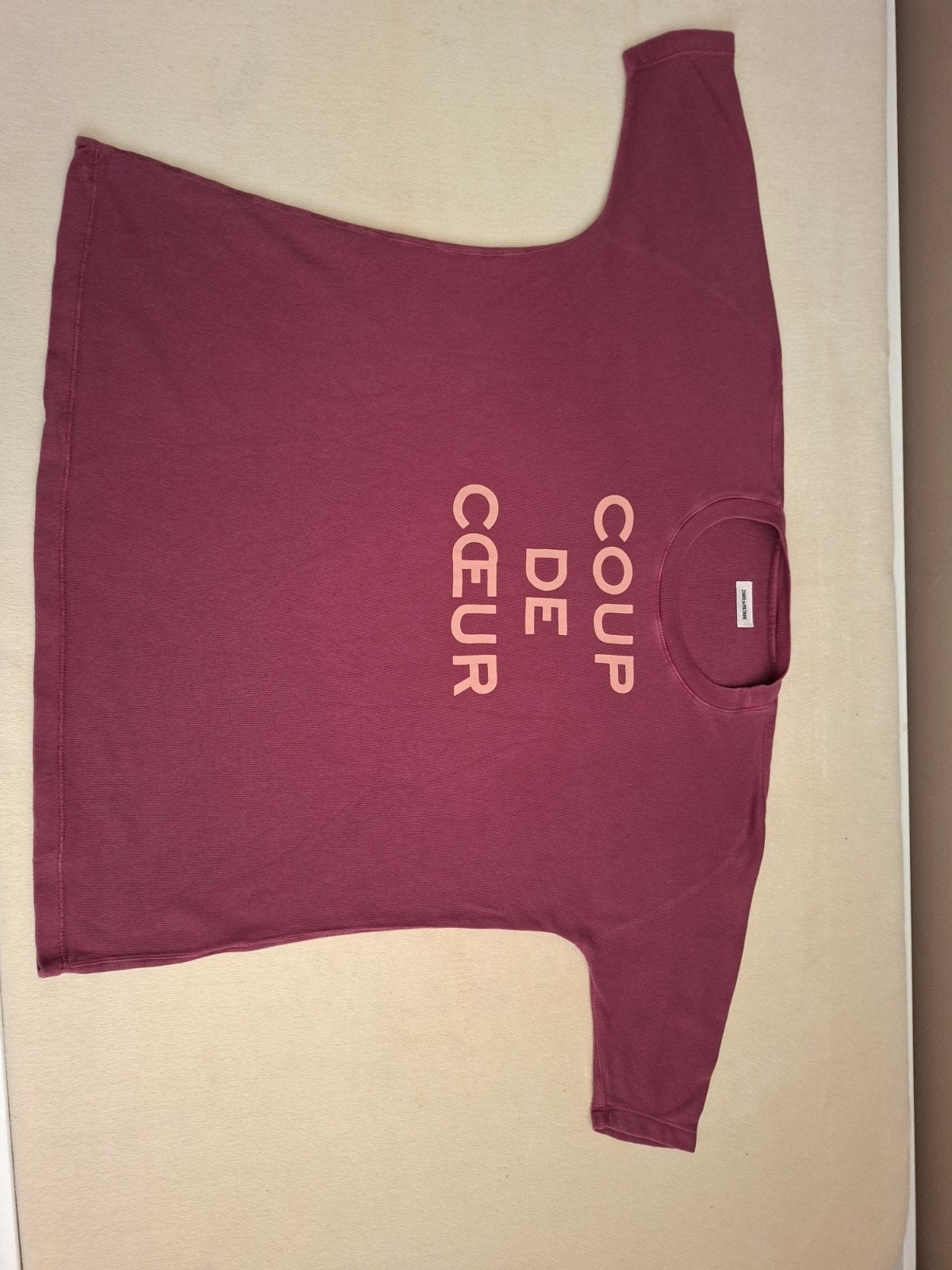 Zadig & Voltaire T-shirt 'Coup de Coeur' - Maat S, Zadig&Voltaire, Ophalen of Verzenden, Zo goed als nieuw, Korte mouw