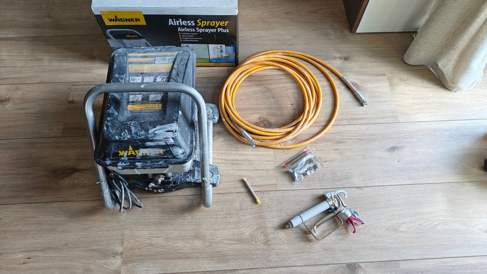 Wagner Airless Sprayer Plus Verfspuit - Gebruikt, Ophalen, Gebruikt, Verfspuit of Verfpomp