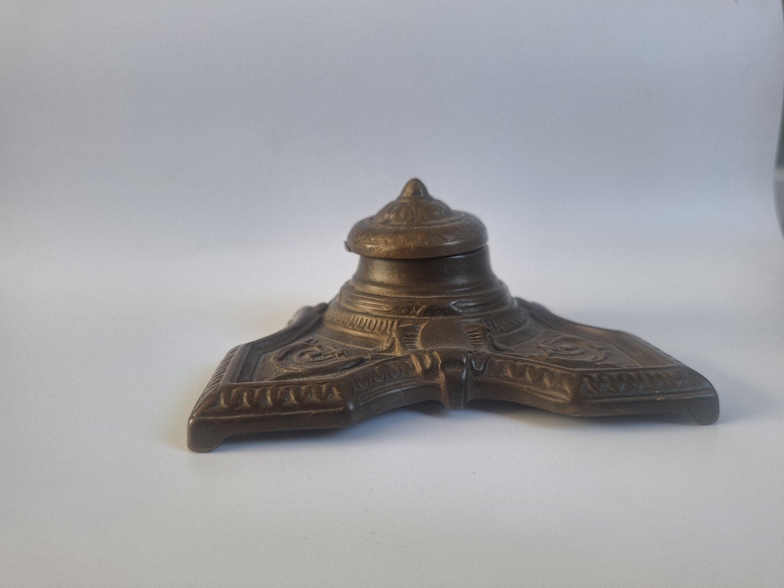 Antiek  inktpotjes houder, Ophalen of Verzenden