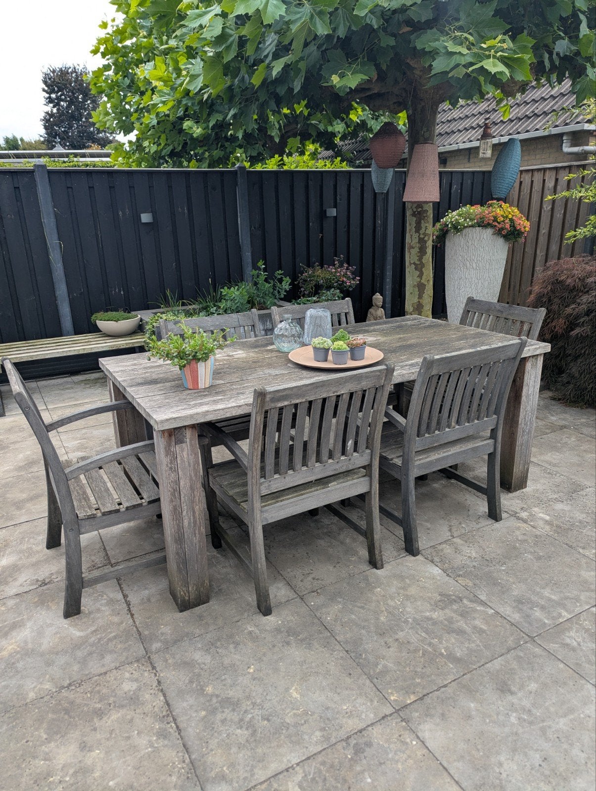 Eettafel tuinset, Ophalen, Eettafel