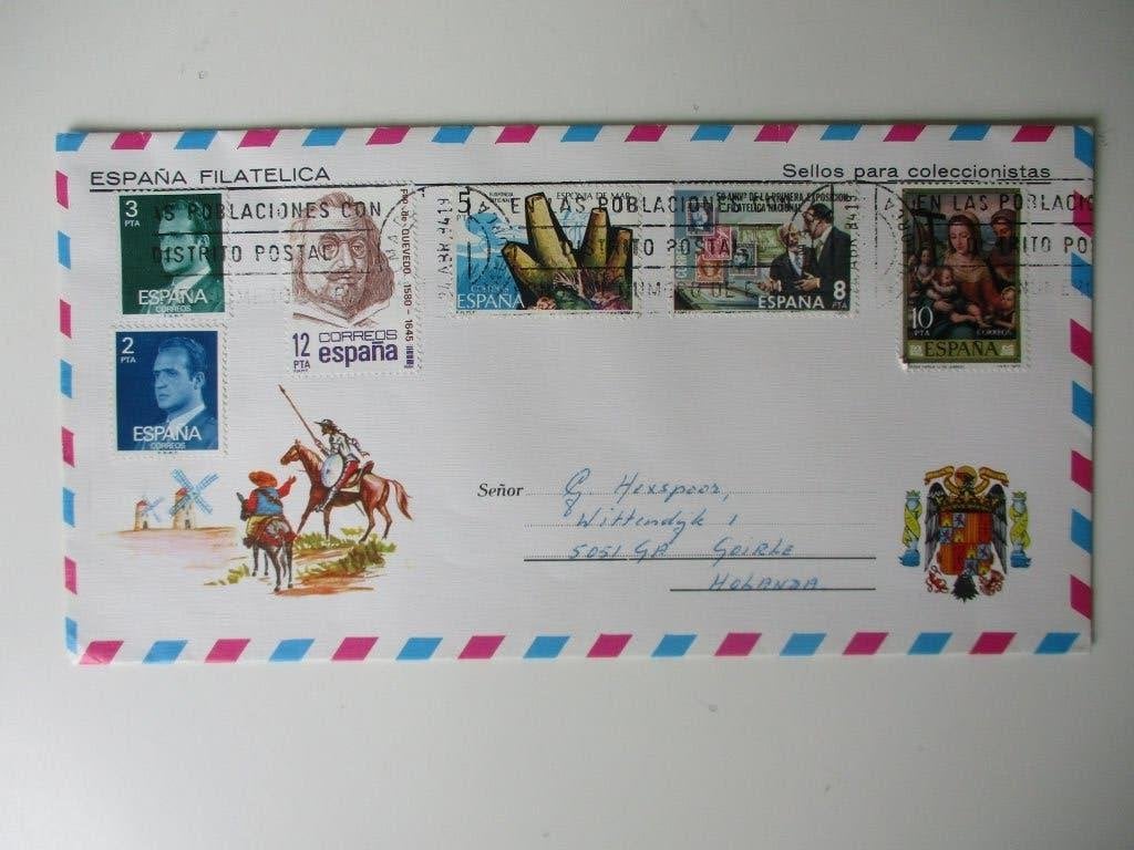 Spaanse Filatelistische Envelop 1984, Verzenden, Envelop
