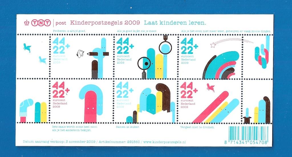 Kinderpostzegels 2009 - Laat Kinderen Leren NVPH 2683, Postzegels en Munten, Postzegels | Nederland, Verzenden, Na 1940, Postfris