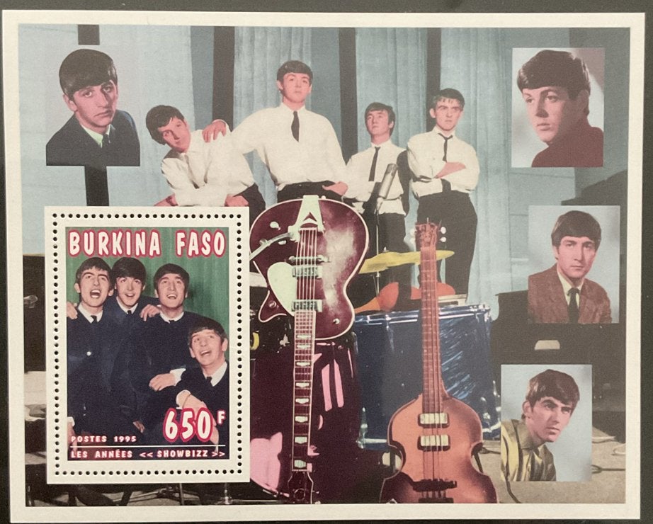 Burkina Faso postzegel The Beatles, Verzenden, Overige landen, Postfris
