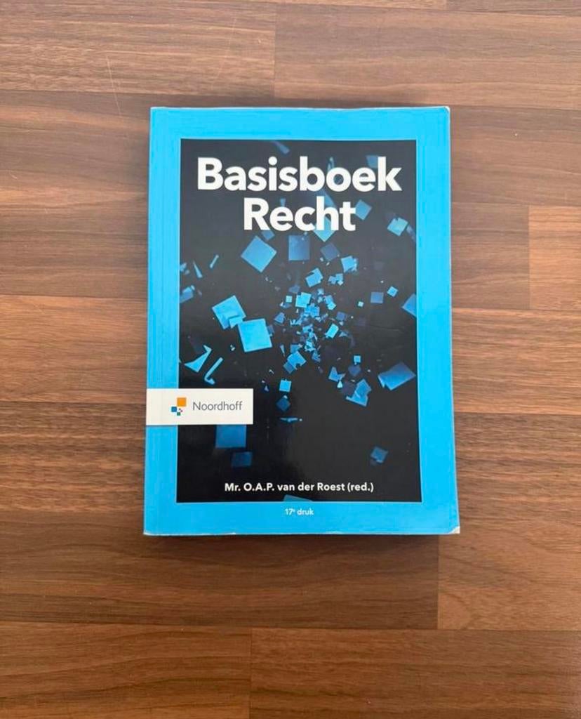 Basisboek recht, Ophalen of Verzenden, Zo goed als nieuw, Overige onderwerpen