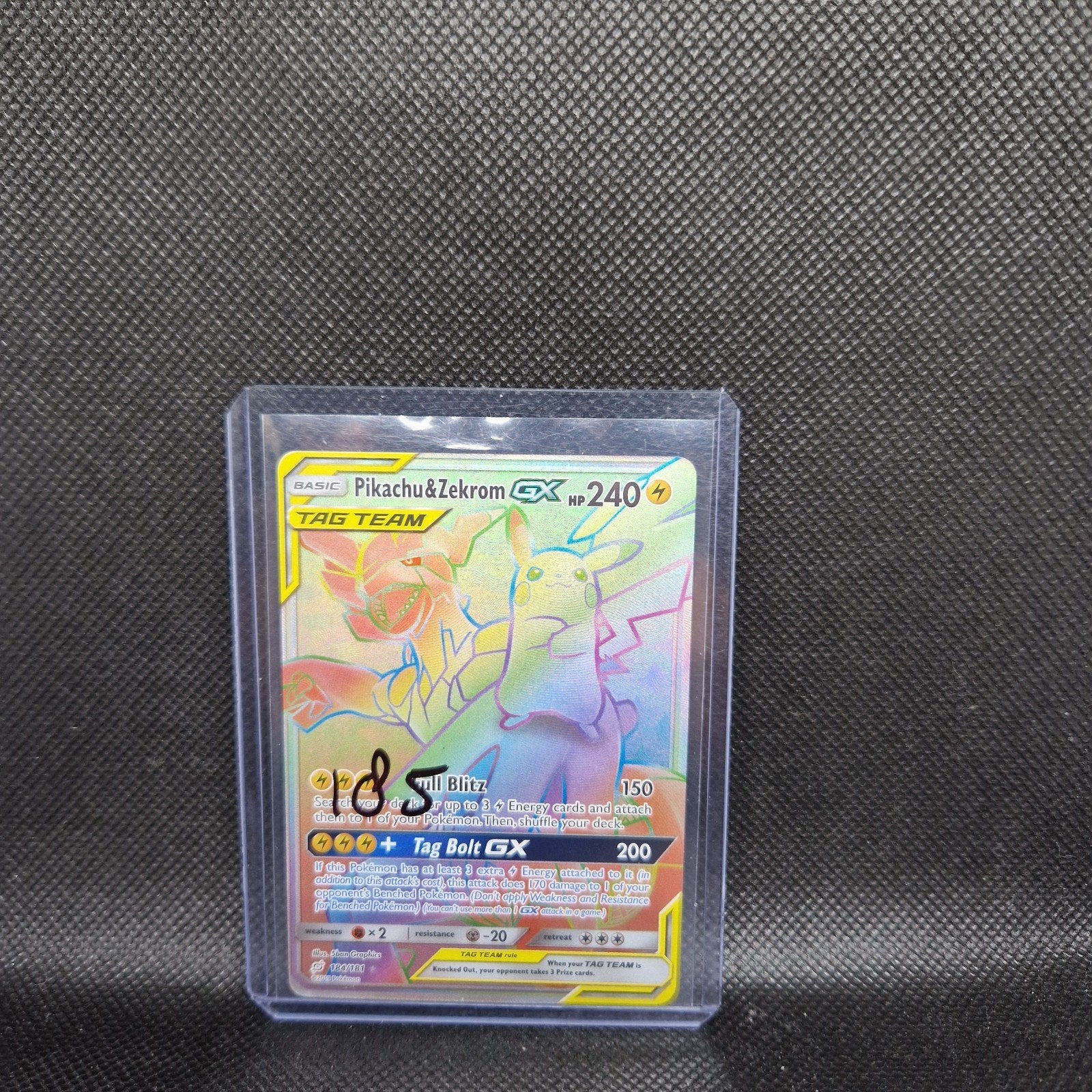Pikachu & Zekrom GX Team Up Excellent, Ophalen of Verzenden, Zo goed als nieuw