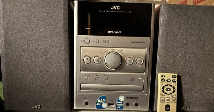 JVC Micro Component System UX-G39, Ophalen, JVC, MP3-aansluiting, Tuner of Radio