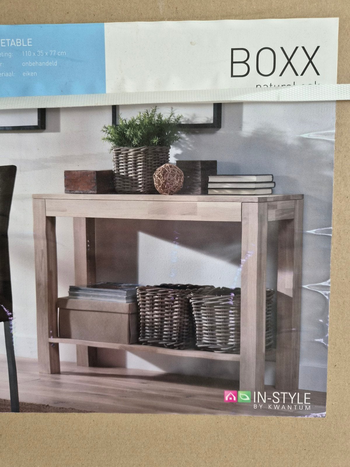 Sidetable, Huis en Inrichting, Kasten | Wandmeubels, Ophalen, Eikenhout, Nieuw, Minder dan 150 cm