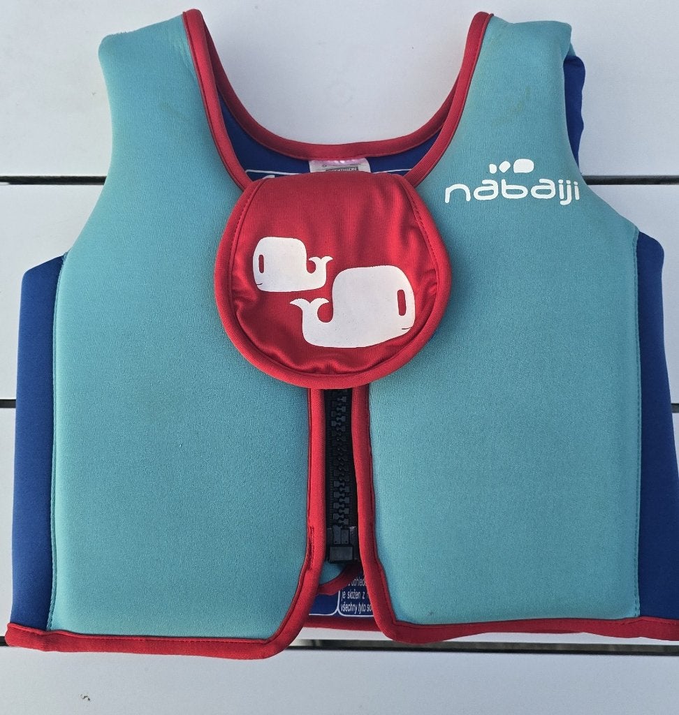 Decathlon Nabaiji zwemvest schuimrubber blauw/rood maat S., Jongen of Meisje, Ophalen of Verzenden, Zo goed als nieuw, Zwem-accessoire