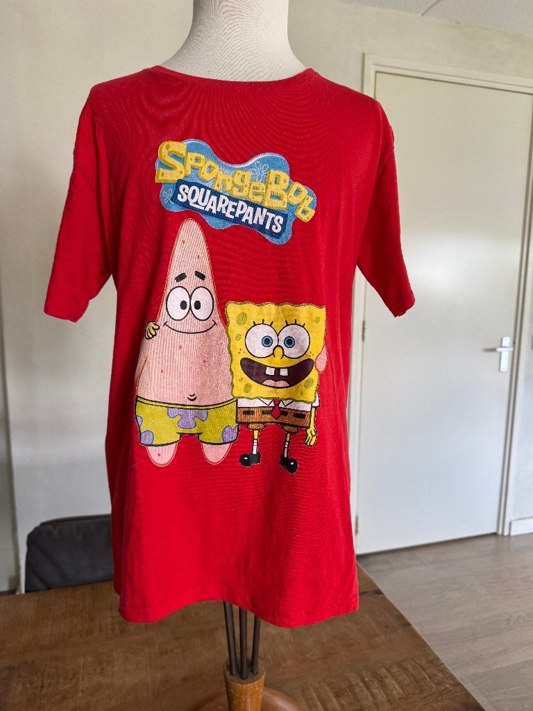Fruit of the Loom shirt Spongebob nieuwstaat maat 152/158 DW, Jongen of Meisje, Ophalen of Verzenden, Zo goed als nieuw, Shirt of Longsleeve