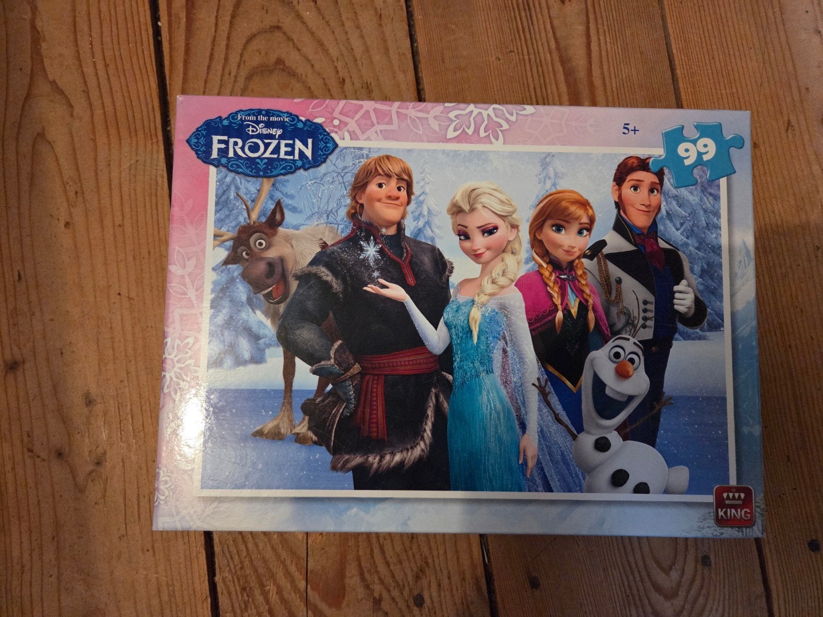 frozen puzzel, Ophalen of Verzenden, Meer dan 50 stukjes, Zo goed als nieuw, 4 tot 6 jaar