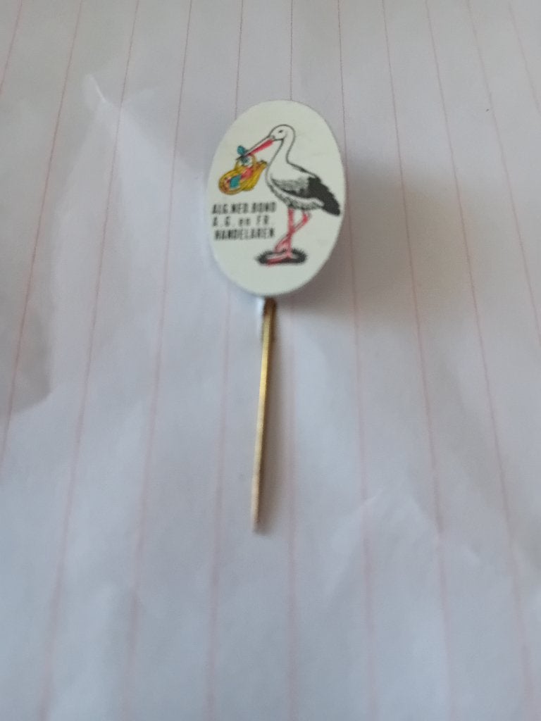 Pin - Alg. Ned. Bond A.G.en Fr. Handelaren - Den Haag, Ophalen of Verzenden, Zo goed als nieuw, Overige onderwerpen, Speldje of Pin