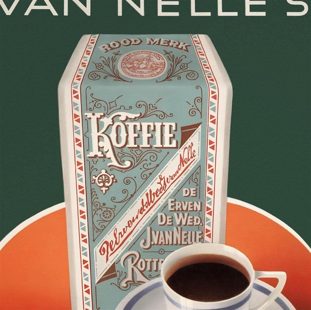 van Nelle Roodmerk Koffie Art Deco Reclame poster, Verzenden, Nieuw, Overige typen