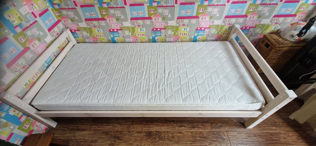 Eenpersoonsbed, Ophalen, Gebruikt, 90 cm, Eenpersoons