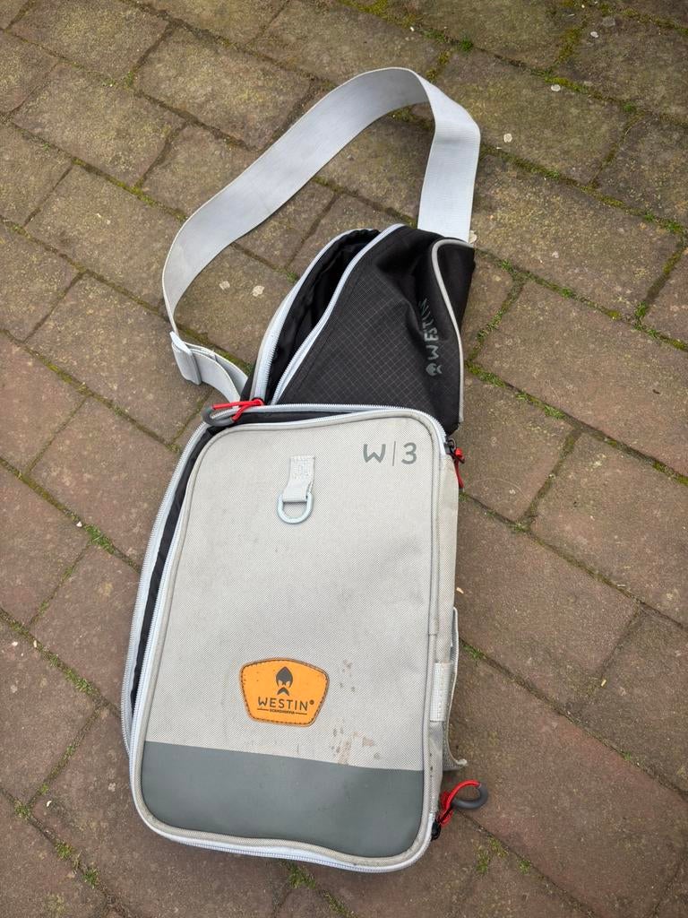 Westin schoudertas, Watersport en Boten, Hengelsport | Roofvissen, Ophalen of Verzenden, Zo goed als nieuw, Overige typen