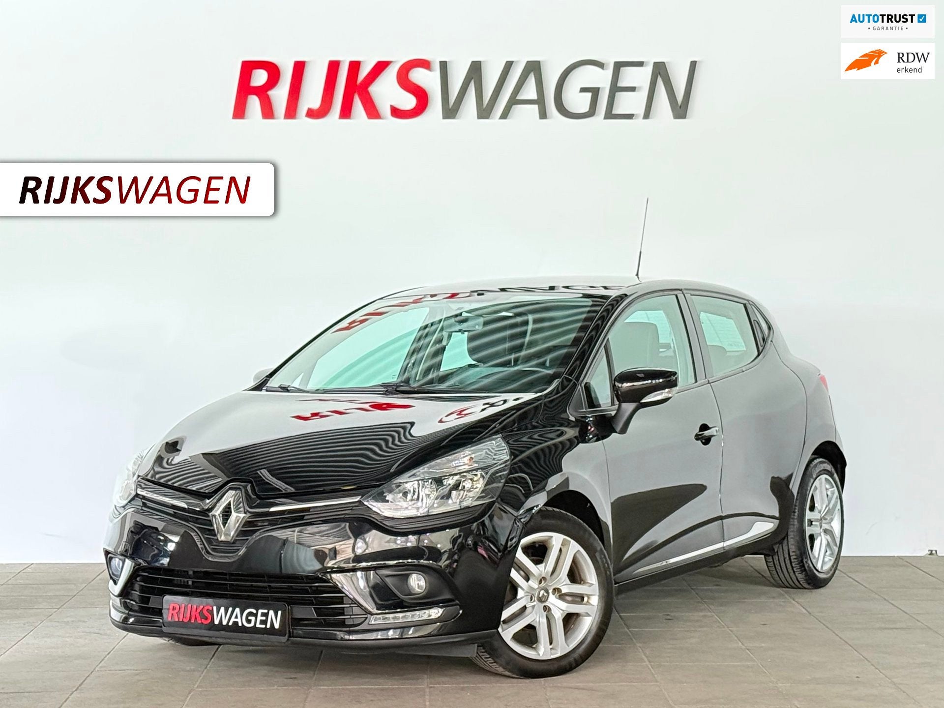 Renault Clio 0.9 TCe Zen LED/Cruise/Stoelverwarming, Auto's, Voorwielaandrijving, Stof, Gebruikt, Zwart