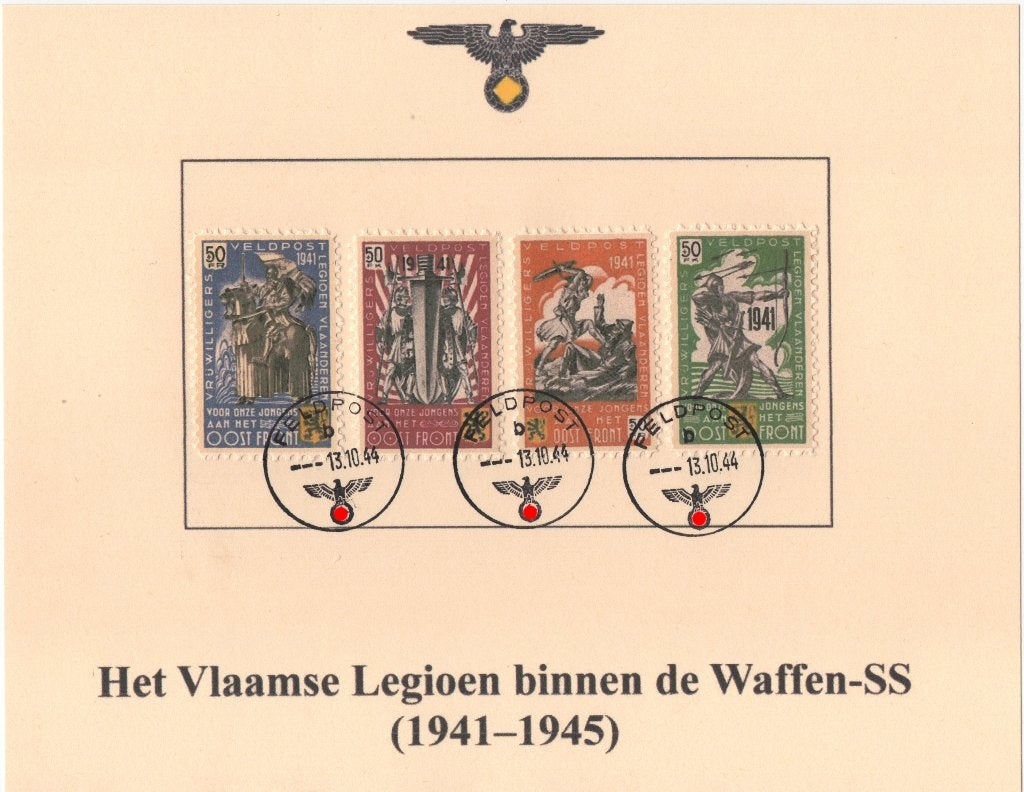 P34)  Vlaamse Legioen BELGIE geen garantie, Verzenden, Gestempeld