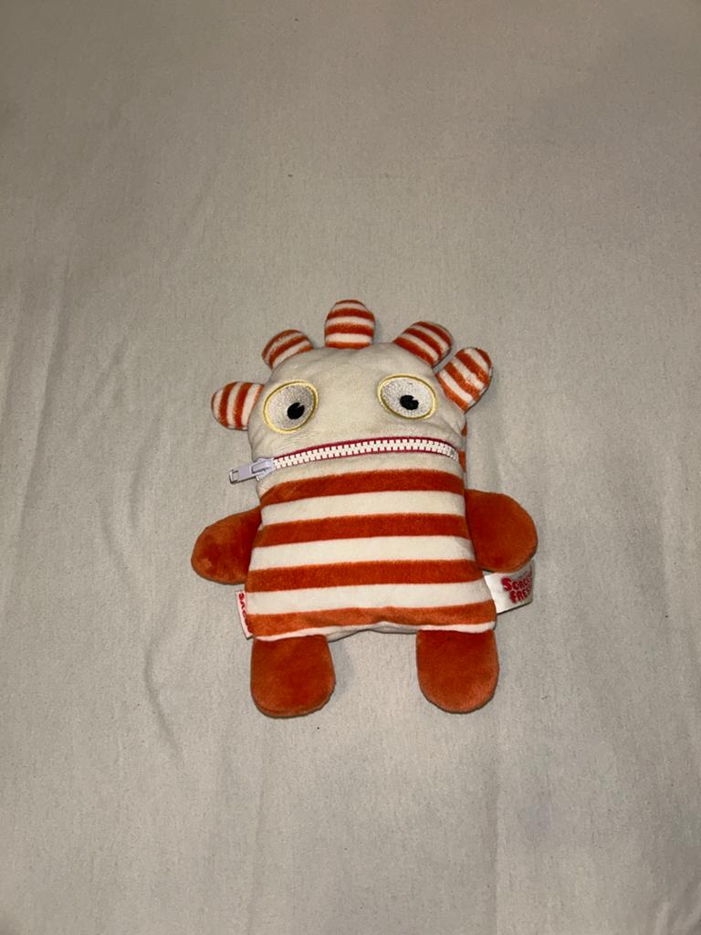 Sorgenfresser knuffel - Oranje gestreept, Kinderen en Baby's, Speelgoed | Knuffels en Pluche, Oranje, Gebruikt, Overige merken