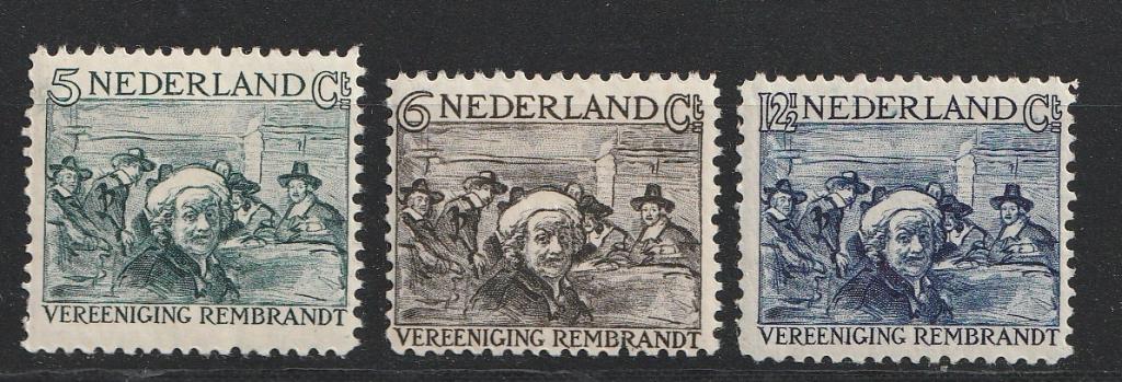 229/231 1930 Rembrandt 100% MNH, Postzegels en Munten, Ophalen of Verzenden, T/m 1940, Postfris