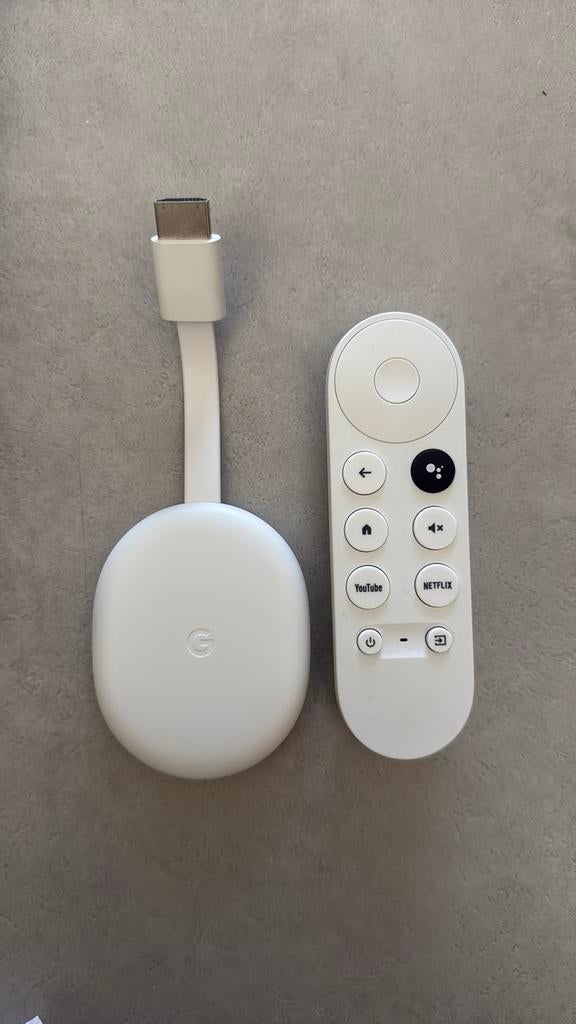 Google Chromecast 4K compleet met kabels, Audio, Tv en Foto, Mediaspelers, Ophalen of Verzenden, Zo goed als nieuw