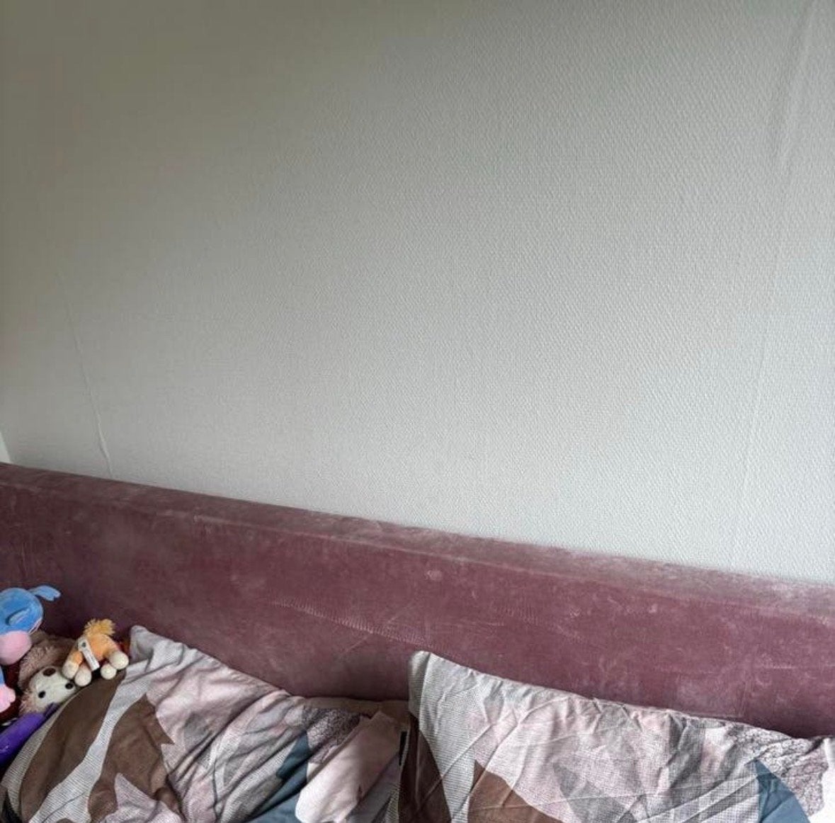 Roze boxspring 180x200, Ophalen, Gebruikt, Overige kleuren, Tweepersoons