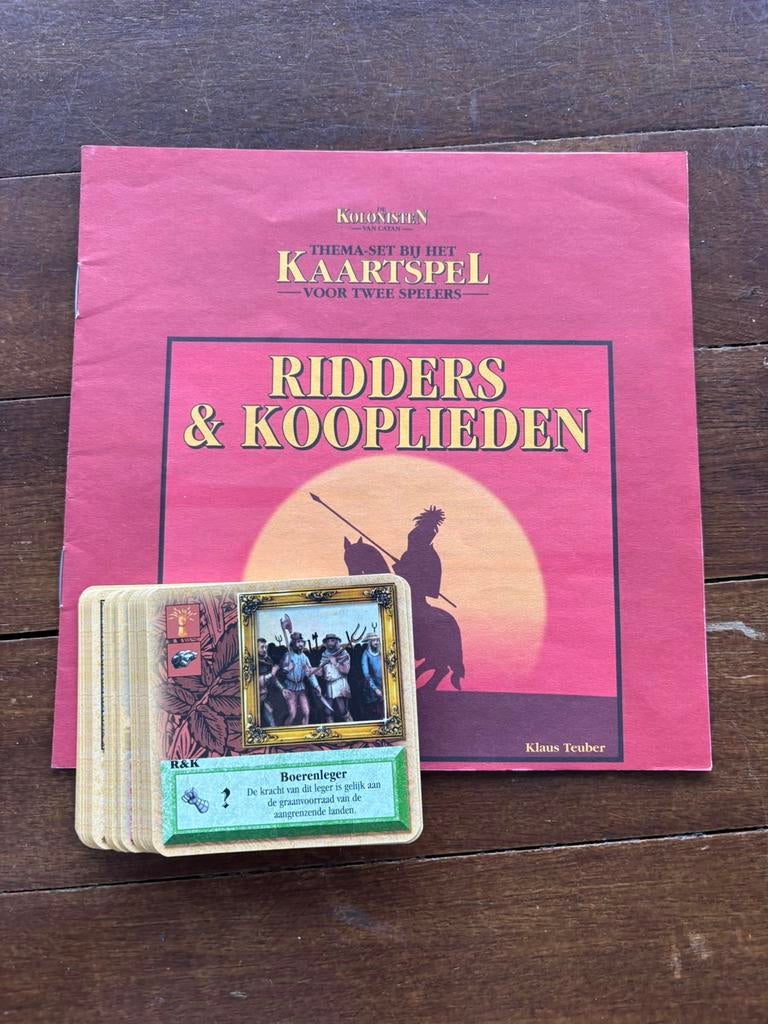 Kolonisten kaartspel ridders & kooplieden, Ophalen of Verzenden, Zo goed als nieuw