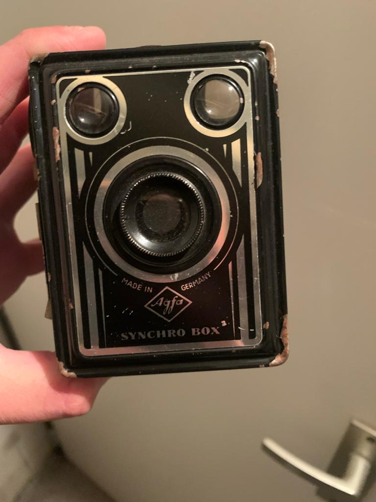 Vintage Agfa Synchro Box Camera - Klassieke Fotografie, Ophalen, Gebruikt, Compact, Overige Merken