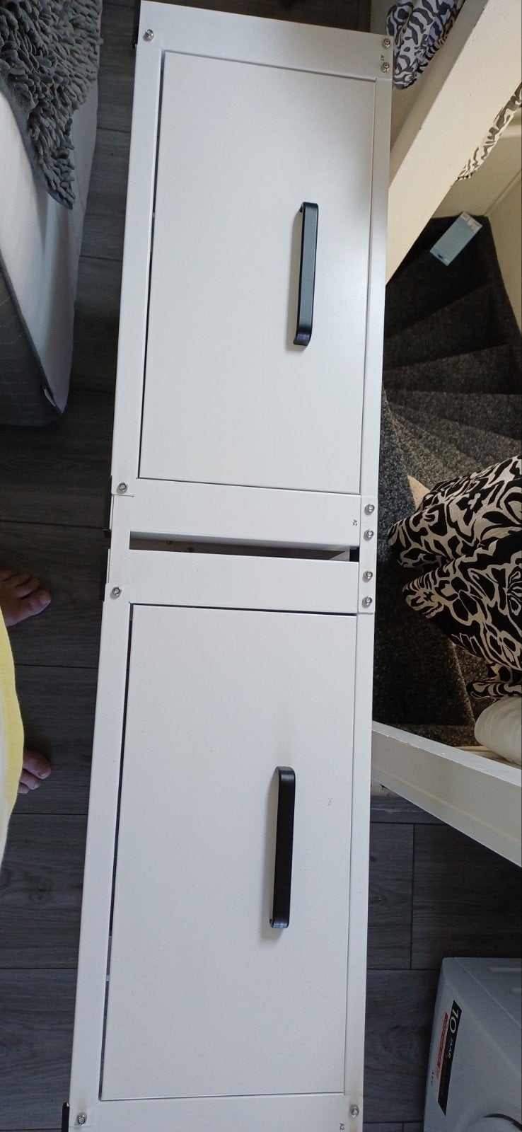 Wasmachine verhoger wit metaal met lades - z.g.a.n., Witgoed en Apparatuur, Onderdelen en Toebehoren, Ophalen