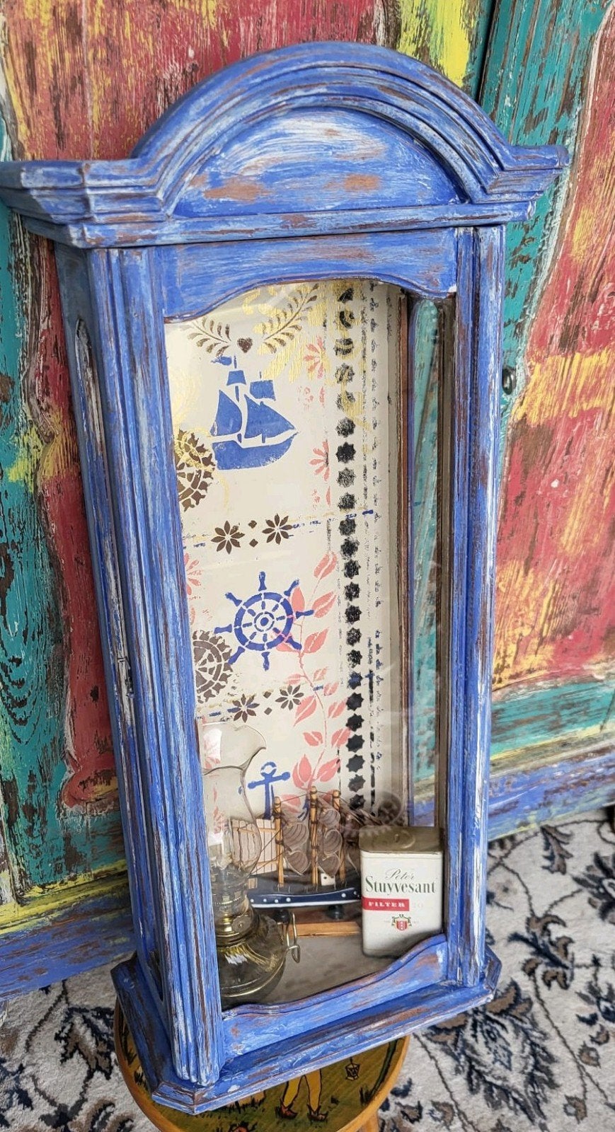 Nautisch/Kastje/Vitrinekastje/Gedenkkastje, Antiek en Kunst, Curiosa en Brocante, Ophalen of Verzenden