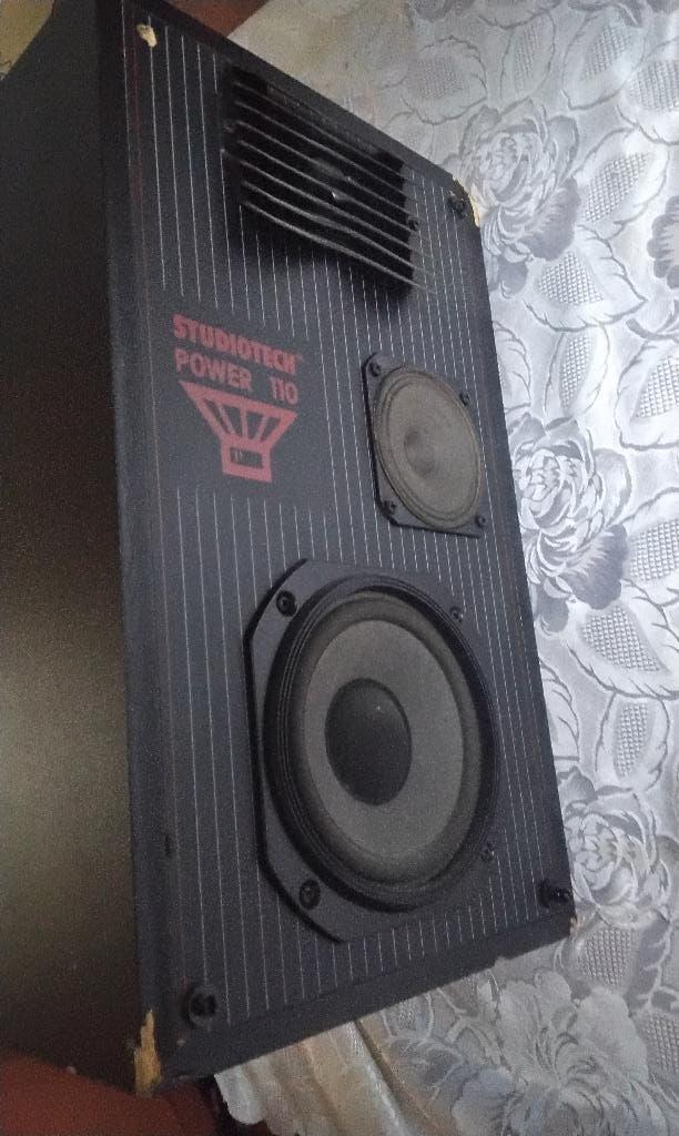 Studiotech ( Jamo ) Power 110 Speakers Werkende 2x 80's, Audio, Tv en Foto, Luidsprekers, Gebruikt, 60 tot 120 watt, Front, Rear of Stereo speakers