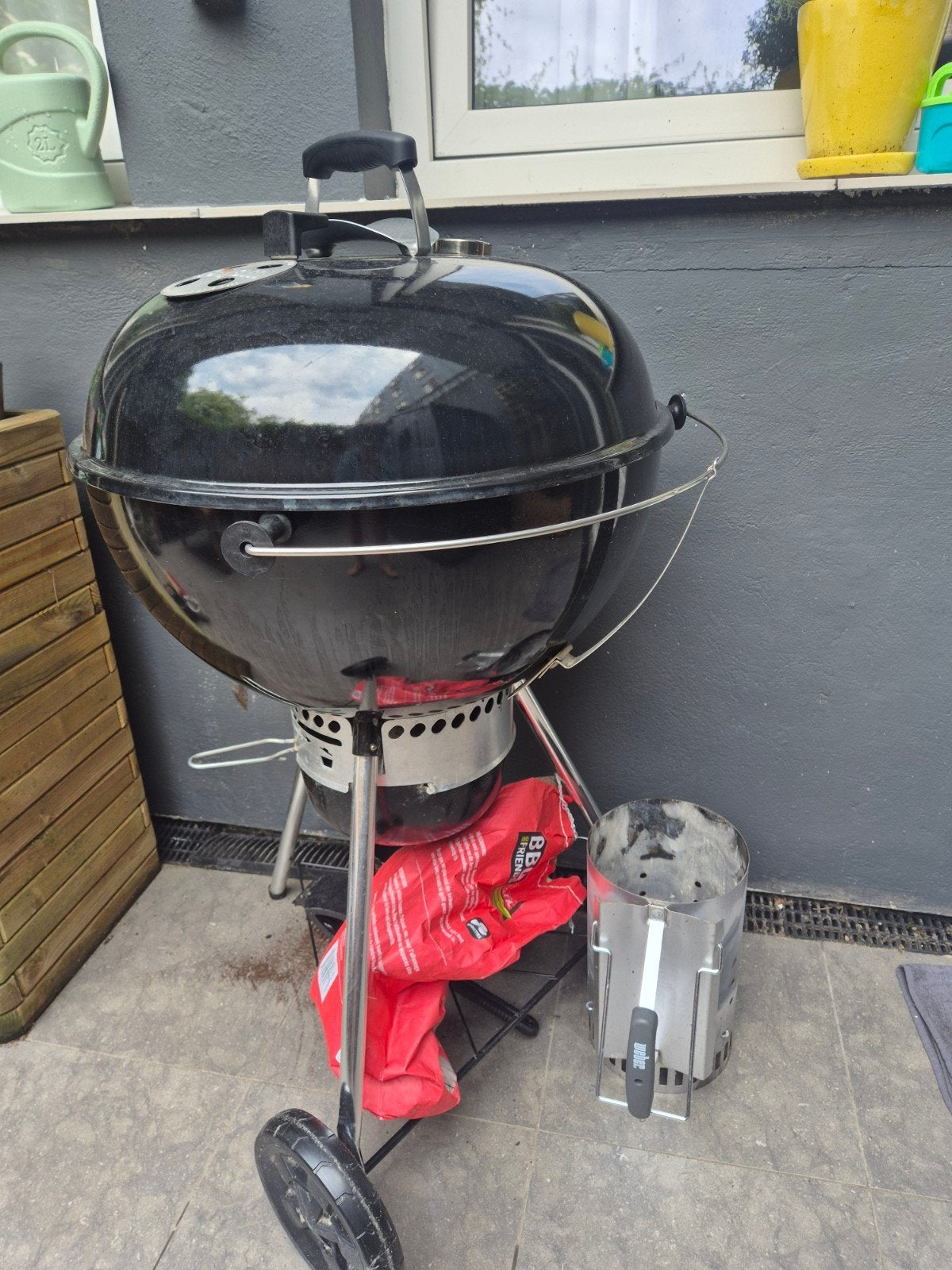 Weber Master Touch GBS E-5750 57cm Black, Tuin en Terras, Houtskoolbarbecues, Ophalen of Verzenden