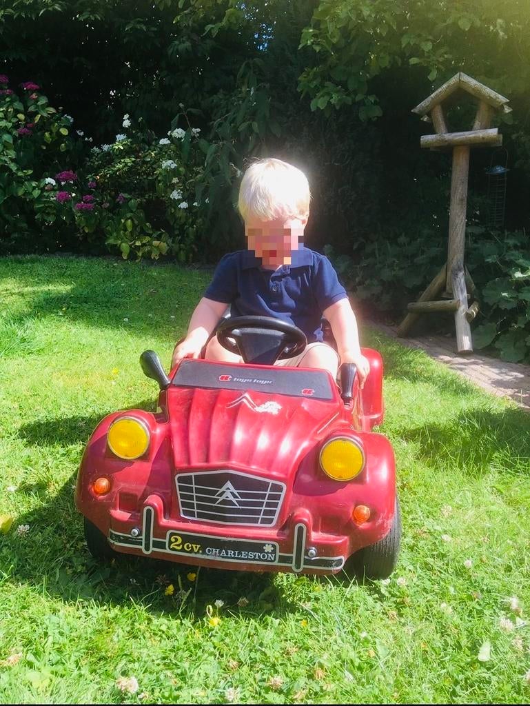 Rode Citroën 2CV Charleston trapauto voor Kinderen, Ophalen, Gebruikt, Trapvoertuig
