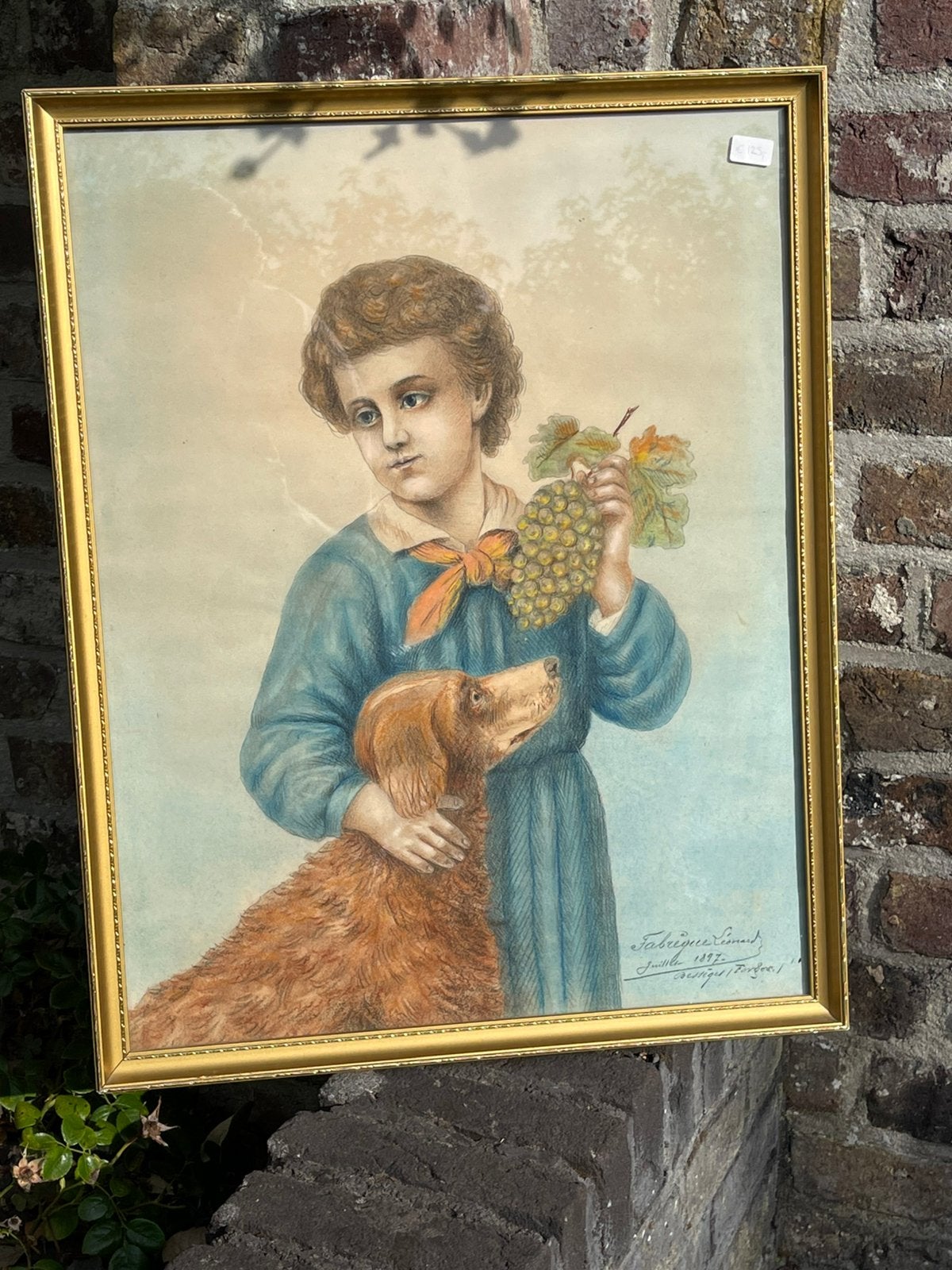 Antiek Portret - 1897, Ophalen of Verzenden
