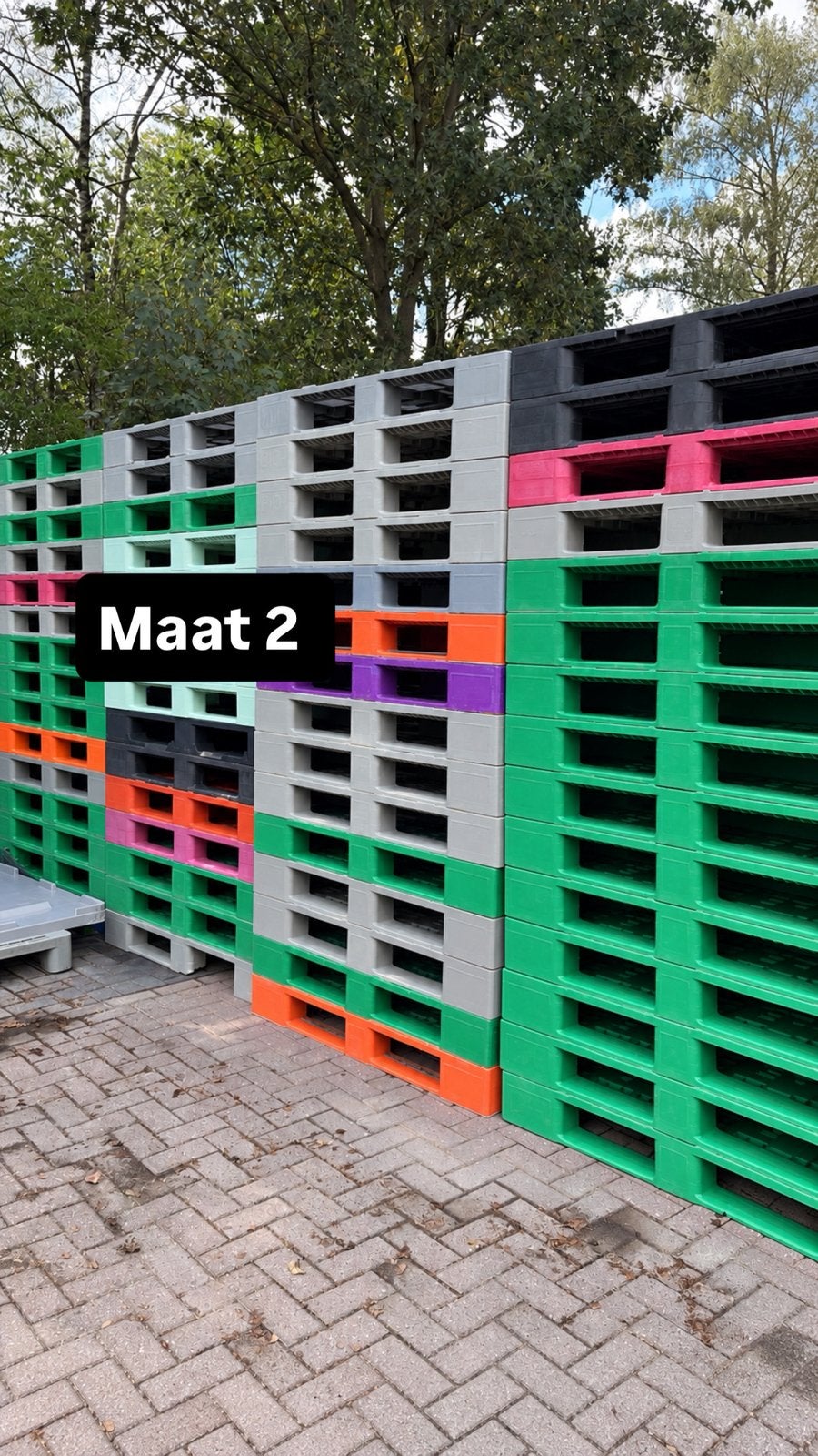 HDPE kunststof pallets – 3 maten, Ophalen of Verzenden, Zo goed als nieuw