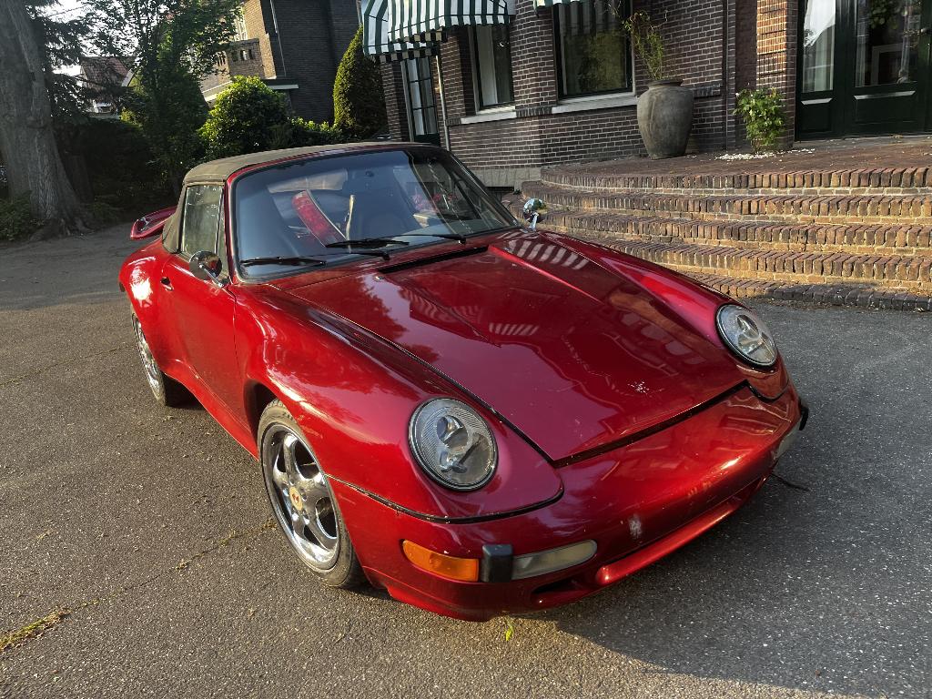 Porsche 911 in 993 Turbo Cabrio Look Zonder Motor/Gearbox, Auto's, Porsche, Achterwielaandrijving, Euro 6, Cabriolet, Leder