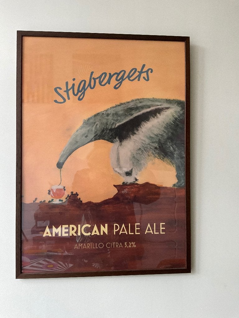 2x ingelijste bier poster, Ophalen, Rechthoekig Staand, Met lijst, Zo goed als nieuw