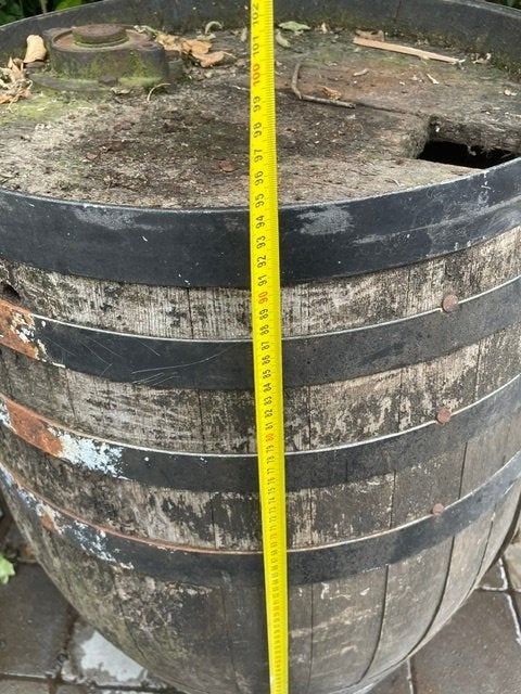Houten wijnvat regenton, 150 liter of meer, Ophalen, Gebruikt, Hout